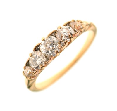 Lot 4 - Five-stone diamond ring