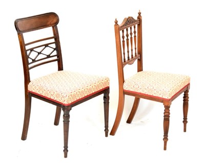 Lot 531 - Two 19th Century dining chairs