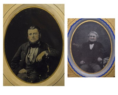 Lot 435 - Two framed Victorian portrait photographs