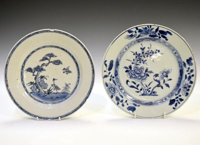 Lot 369 - Two Chinese blue and white porcelain plates