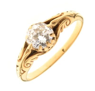 Lot 3 - Diamond single stone ring