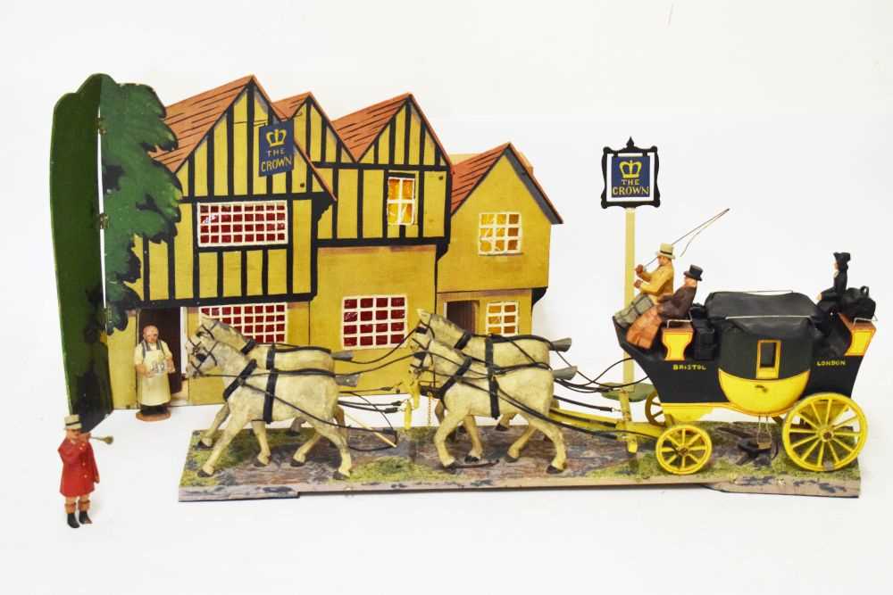 Lot 149 - Early 20th Century polychrome painted diorama