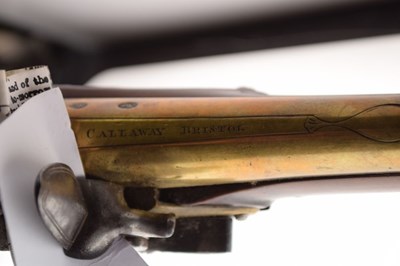 Lot 313 - Bristol made flintlock pistol by Joseph Callaway circa 1770