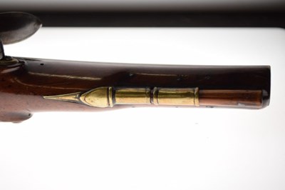 Lot 313 - Bristol made flintlock pistol by Joseph Callaway circa 1770