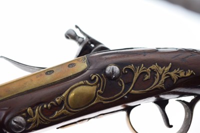 Lot 313 - Bristol made flintlock pistol by Joseph Callaway circa 1770