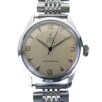Lot 60 - Tudor - Gentleman's Oyster Royal stainless steel wristwatch