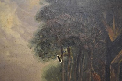 Lot 370 - Lucas Beattie (British, 19th Century) - Oil on canvas - Prize dairy shorthorn and sheep
