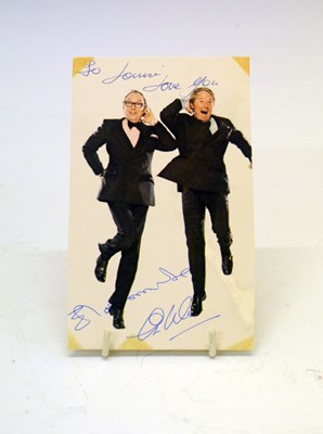 Lot 161 - Autographs - Morecambe and Wise multi-signed colour publicity photograph