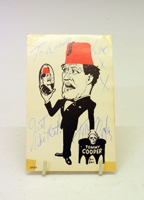 Lot 167 - Autographs - Tommy Cooper signed publicity card