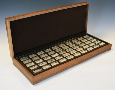 Lot 123 - John Pinches - Silver ingot collection - 1,000 Years of British Monarchy