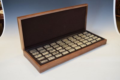 Lot 123 - John Pinches - Silver ingot collection - 1,000 Years of British Monarchy