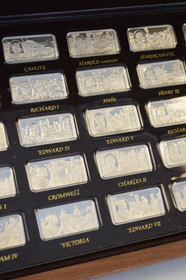 Lot 123 - John Pinches - Silver ingot collection - 1,000 Years of British Monarchy
