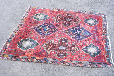 Lot 465 - Southern Causasian red ground rug