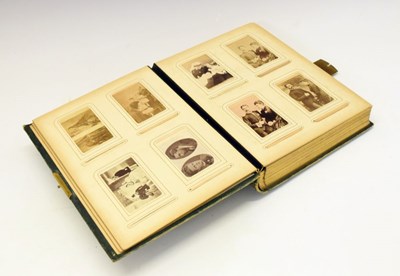 Lot 193 - Victorian photograph album