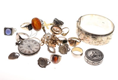 Lot 96 - Quantity of silver jewellery