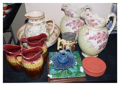 Lot 276 - Assorted late 19th Century ceramics