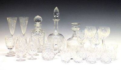 Lot 540 - Ten 'Franklin Mint Les Fleuers de Champagne' flutes