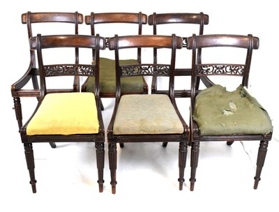 Lot 519 - Set of Six Regency Dining Chairs