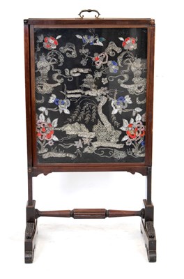 Lot 397 - Early to mid 19th Century telescopic fire screen