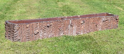 Lot 672 - Victorian glazed stoneware plant trough