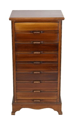 Lot 530 - 1920s drop-front music cabinet