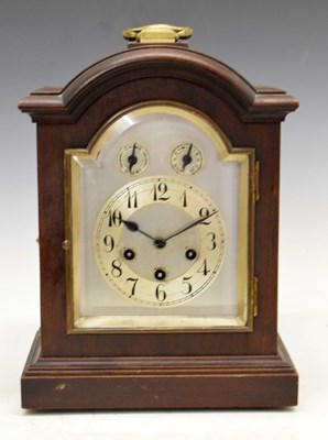 Lot 347 - Junghans - early 20th Century German mantel or bracket clock