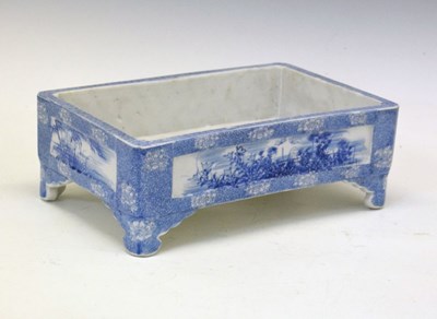 Lot 336 - Japanese blue and white bonsai planter