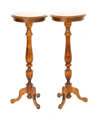 Lot 523 - Pair of reproduction torchieres or lamp tables
