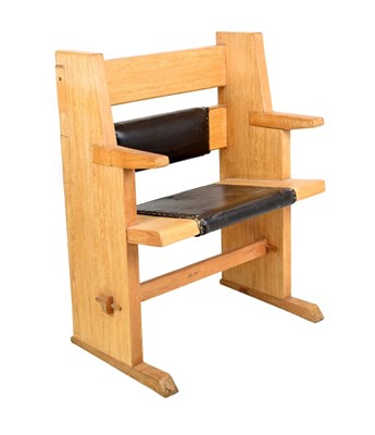 Lot 520 - Light oak bench/pew