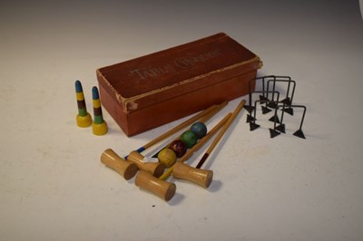 Lot 320 - Early 20th Century Chad Valley Table Croquet set