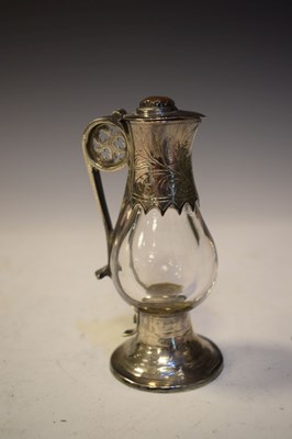 Lot 687 - Victorian Gothic travelling holy water jug