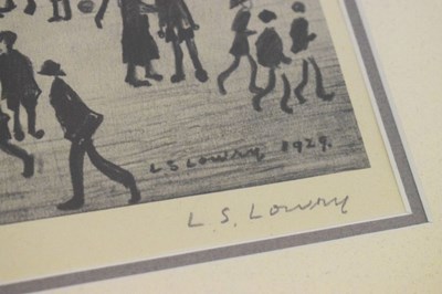 Lot 338 - After Laurence Stephen Lowry, (1887-1976) – Limited edition signed print – ‘St Mary's Beswick’