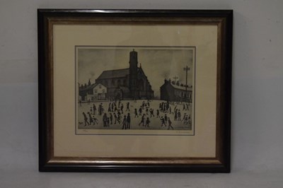 Lot 338 - After Laurence Stephen Lowry, (1887-1976) – Limited edition signed print – ‘St Mary's Beswick’