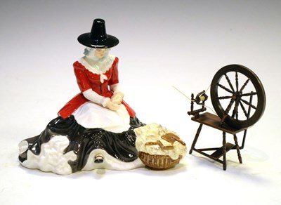 Lot 280 - Royal Doulton 'Welsh Lady' - Spinning wheel