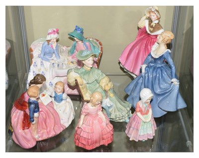 Lot 332 - Royal Doulton - Group of seven porcelain figures