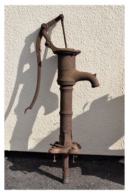 Lot 608 - Large iron water pump
