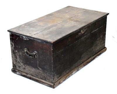 Lot 572 - Large stained chest/ blanket box
