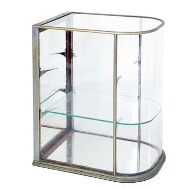 Lot 503 - Modern glass bow fronted shop display cabinet