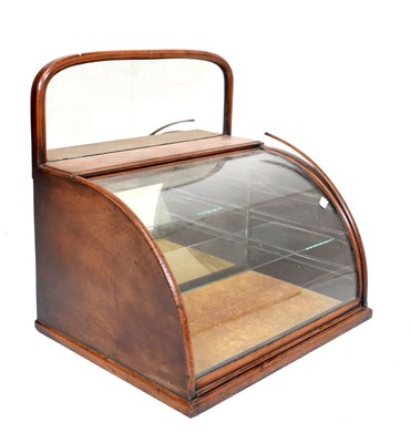 Lot 468 - Early 20th Century mahogany mirror backed shop display cabinet