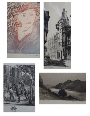 Lot 494 - Small collection of early 20th etchings