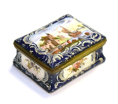 Lot 223 - Early 19th Century Continental enamel box