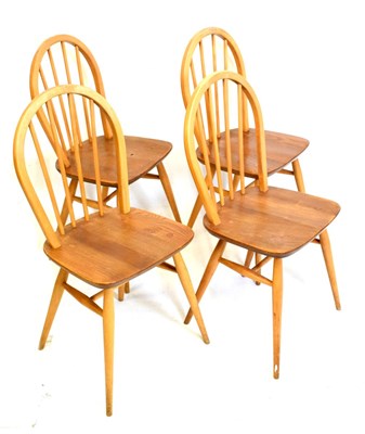 Lot 363 - Four Ercol hoop back Windsor chairs