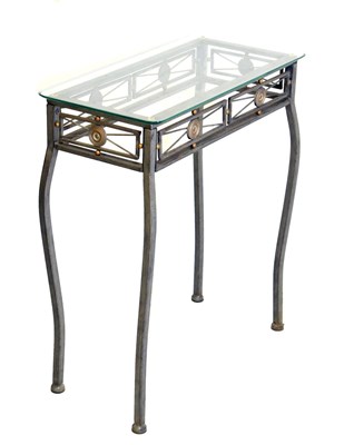 Lot 452 - Modern glass top side table