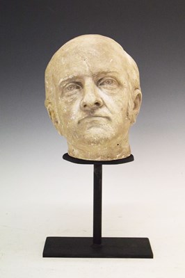 Lot 132 - Late 19th Century plaster bust of a gentleman