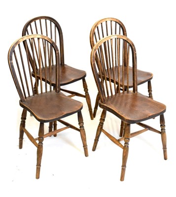 Lot 382 - Set of four Windsor chairs
