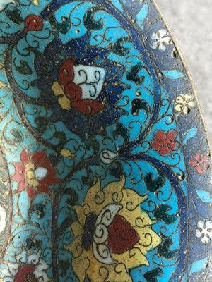 Lot 183 - Antique Chinese cloisonne enamel bowl