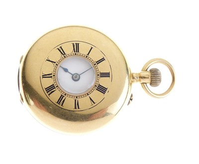 Lot 78 - Half hunter fob watch
