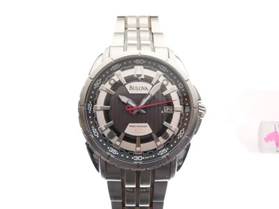 Lot 103 - Bulova - Gentleman's stainless steel wristwatch