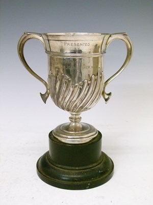 Lot 203 - Naval interest - silver presentation cup