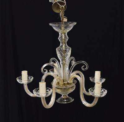 Lot 639 - Circa 1970s chandelier, probably Czechoslovakian
